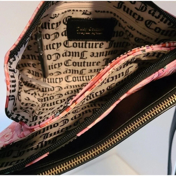 JUICY COUTURE IN BLOOM FLORAL CROSSBODY BAG PURSE WITH POUCH & SCARF NWT - Picture 5 of 8